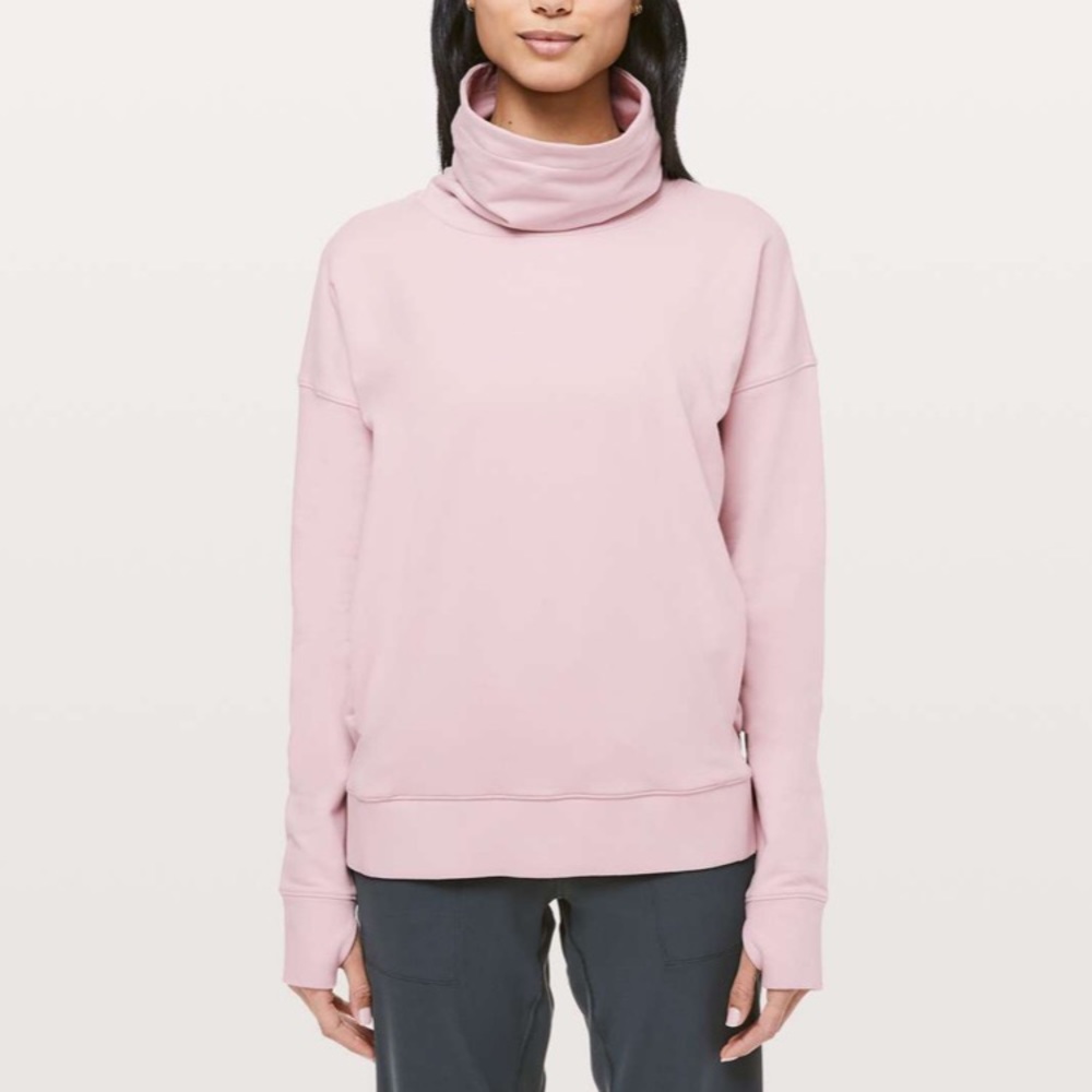 Lululemon go forward pullover *porcelain pink*